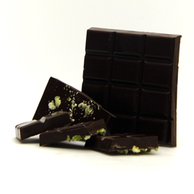 Tablette de chocolat Noir Pistache