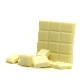 Tablette de chocolat blanc - l'unité