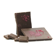Tablette de chocolat Lait Rose Cristallisée